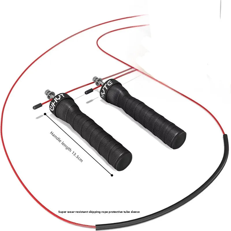 2.5/3.4Mm Crossfit Jump Rope Speed Jumping Rope Removable Weighted Anti-Loosening Design PVC Wire Jump Rope