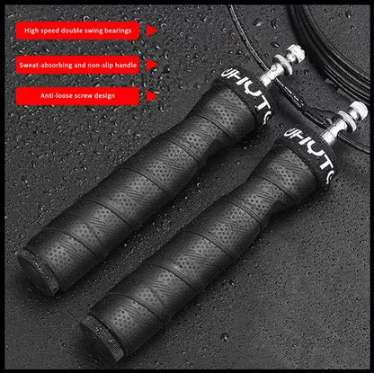 2.5/3.4Mm Crossfit Jump Rope Speed Jumping Rope Removable Weighted Anti-Loosening Design PVC Wire Jump Rope
