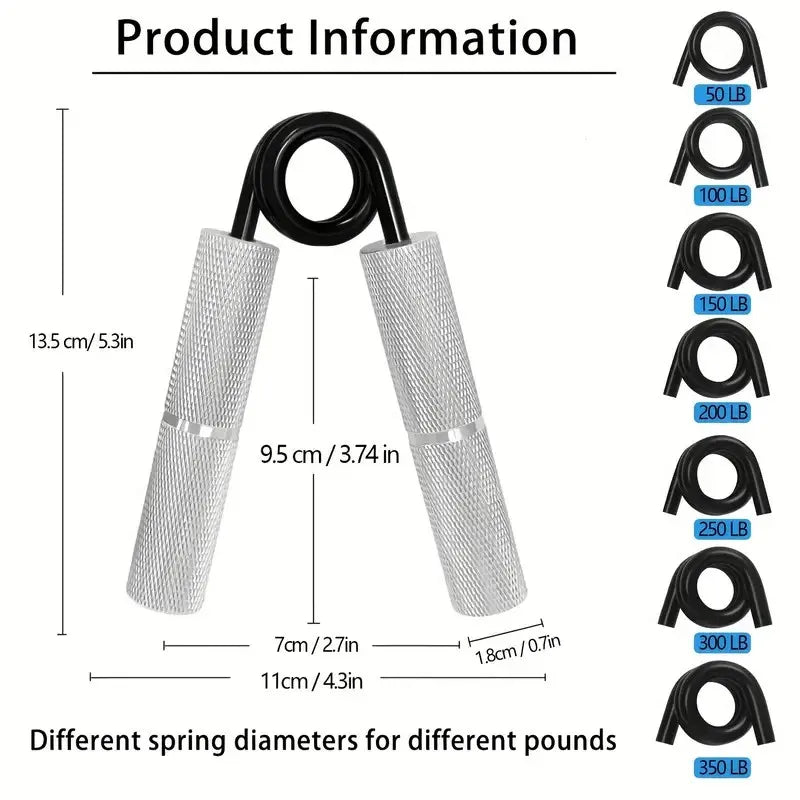 Grip Strength Trainer 100-200Lbs 1PC Fitness Metal Hand Gripper Non-Slip Forearm Muscle Exerciser Hand Rehabilitation Exercising